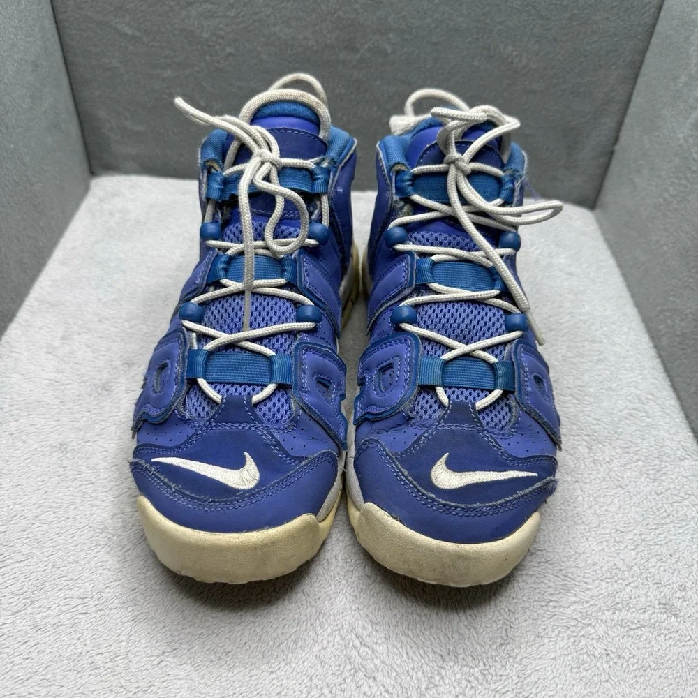 Nike Air More Uptempo GS Medium Blue White Battle Blue DM1023-400 Size 7Y Youth